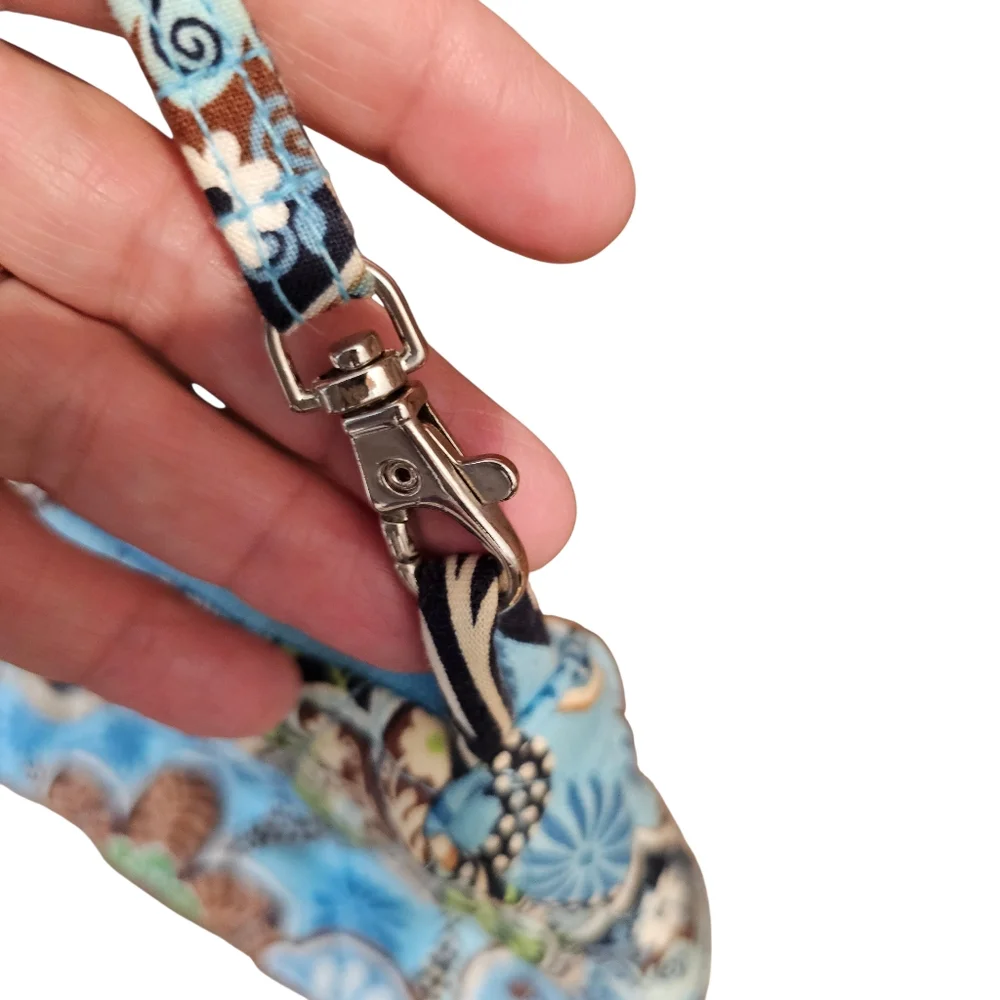 Vera Bradely Floral Bali Blue Crossbody Bag - Picture 6 of 9